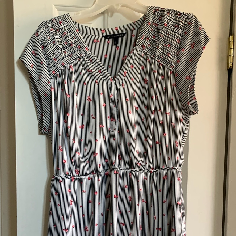 Adorable floral striped dress